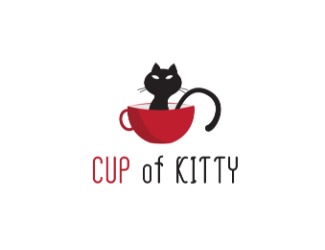 Projekt logo dla firmy CUP of KITTY | Projektowanie logo
